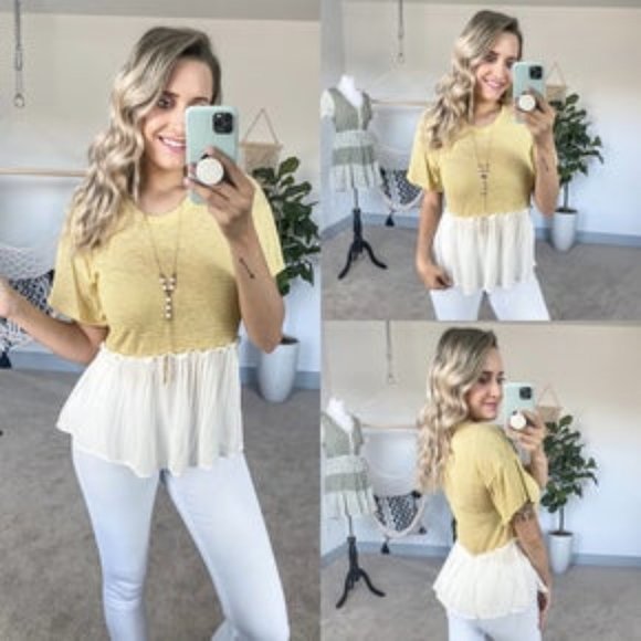 Yellow Stripe Blouse - Picture 1 of 1